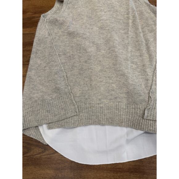 Brochu Walker Aimi Crossback Looker Cashmere Sweater Tank in Gray Size Large - Picture 4 of 8